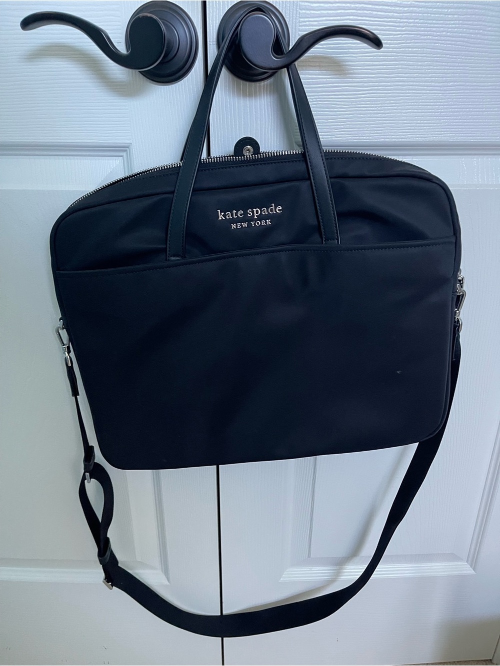 Kate Spade New York Black Nylon Laptop Briefcase
